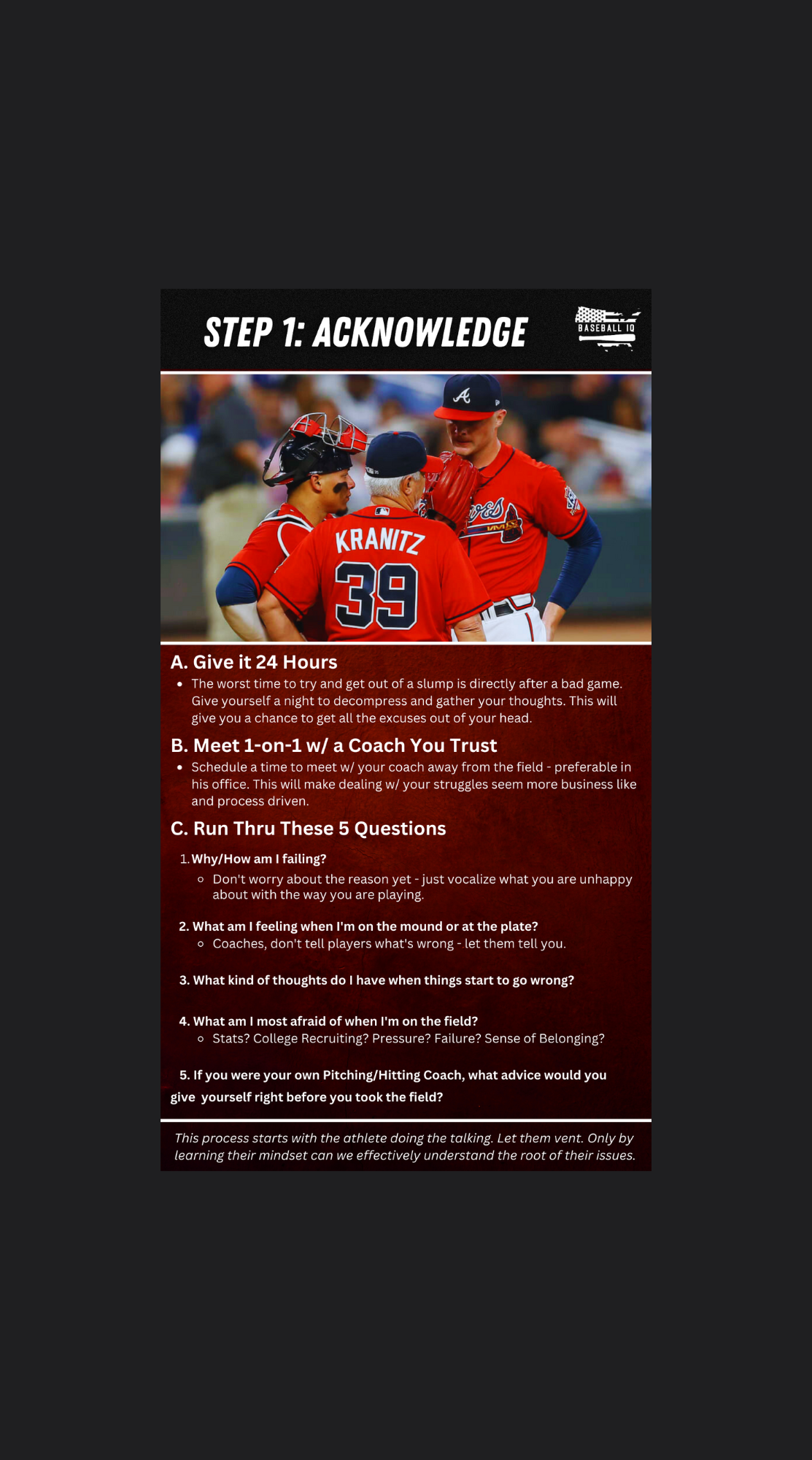 A Professional Guide to Getting Out of a Slump