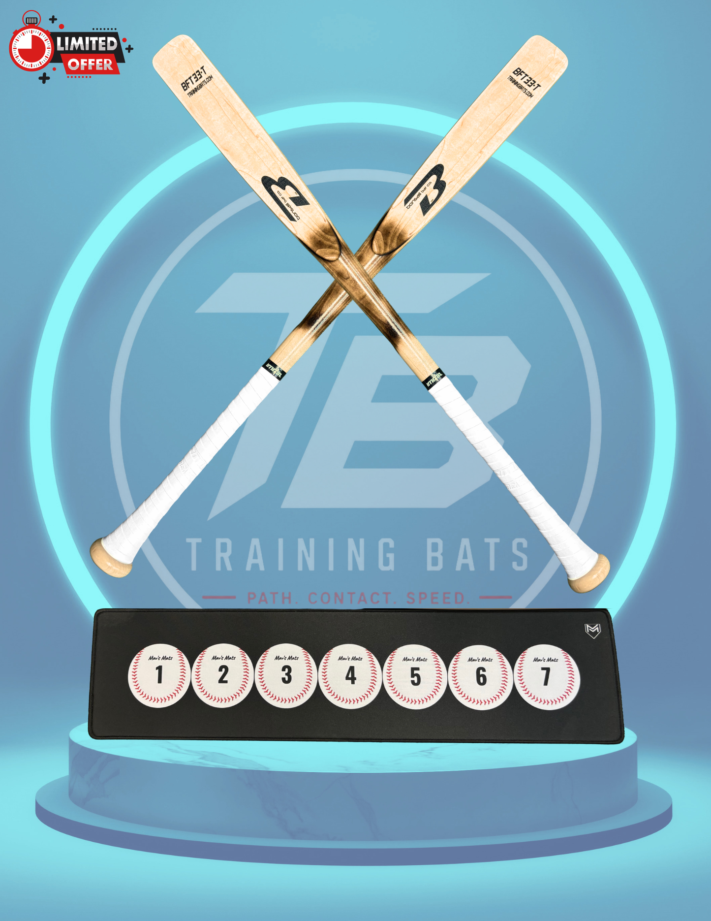 Half Bat + Mav's Mats Bundle